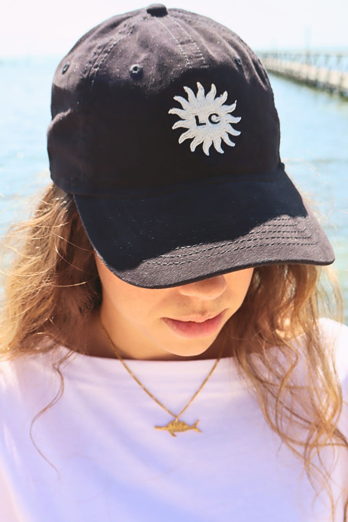 Black LC Sun Cap – Lady Captain