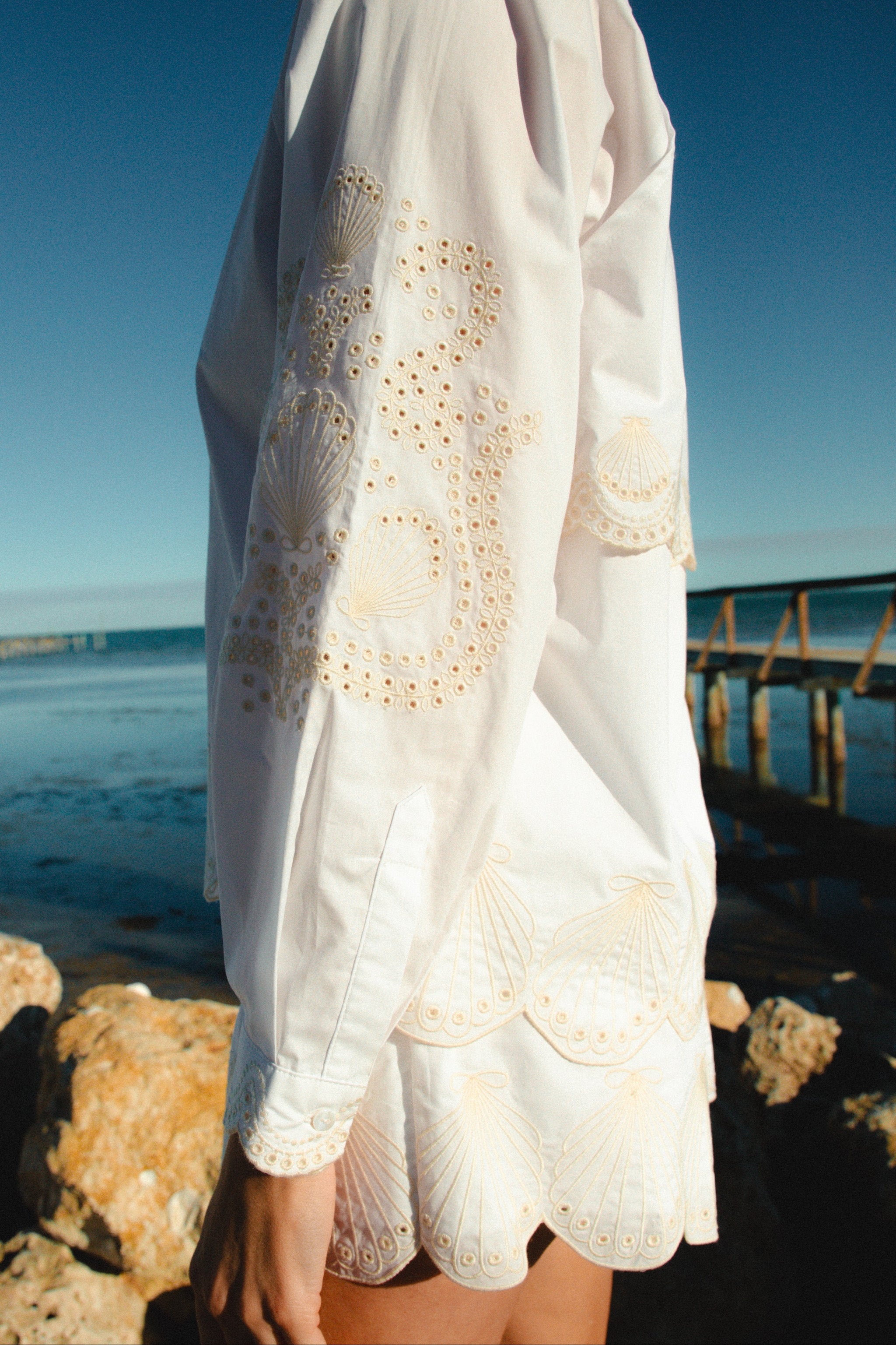 Women's Fishing Shirt in Eyelet Fabric by Lady Captain